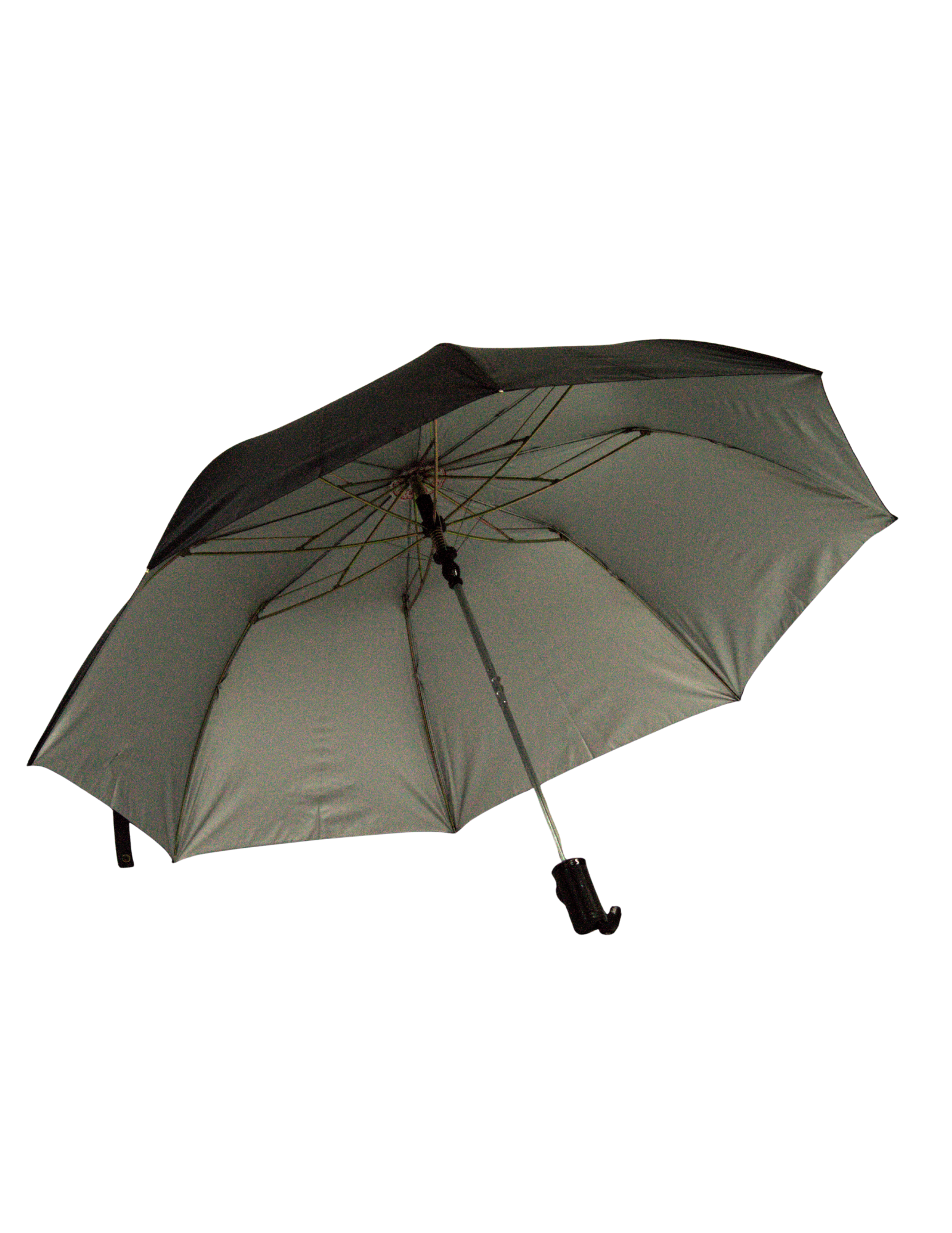 2 Fold Super Deluxe Black Silver Umbrella 2 Fold Super Deluxe Black Silver Umbrella