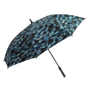 Single Fold Blue Army Print Umbrella