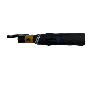 3 Fold Auto Deluxe Black Silver Umbrella