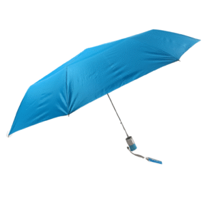 3 Fold Mono Silver Umbrella