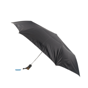 3 Fold Black Silver Umbrella