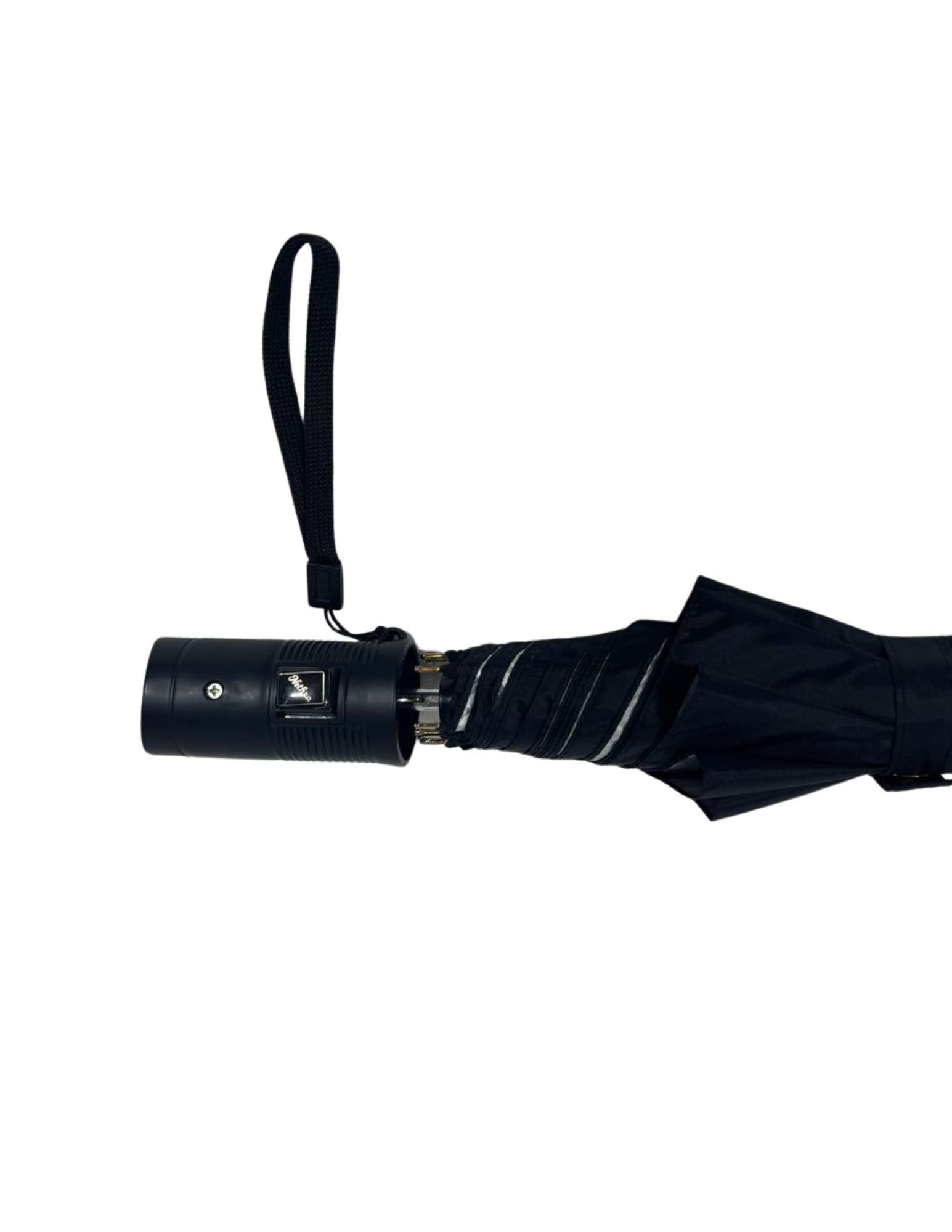 2 Fold Deluxe Black Silver Umbrella 2 Fold Deluxe Black Silver Umbrella